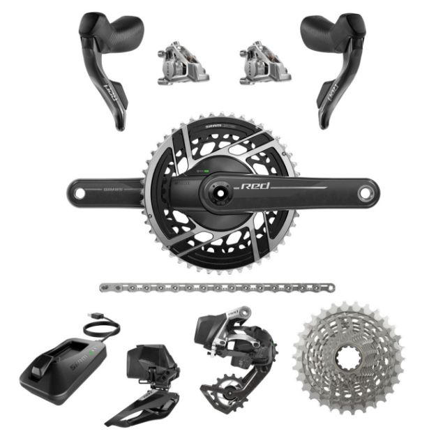 Изображение SRAM RED AXS 2x12 Groupset – Powermeter 50/37 Teeth